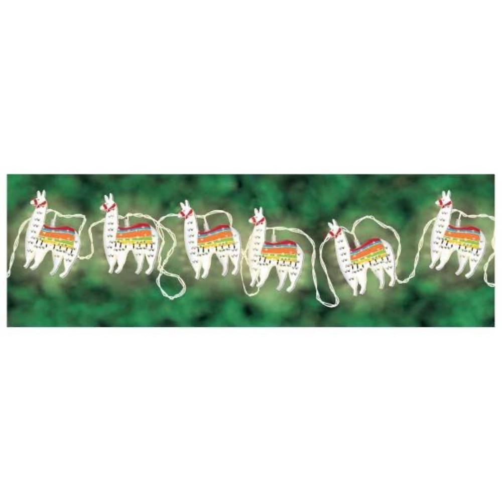 BRAND NEW sealed LLAMA 10 battery operated string indoor lights (length 5.4ft)